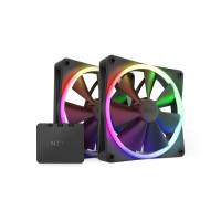 Fan Case NZXT F140RGB 140mm Twin Black RF-R14DF-B1 (Kèm Bộ điều khiển RGB)